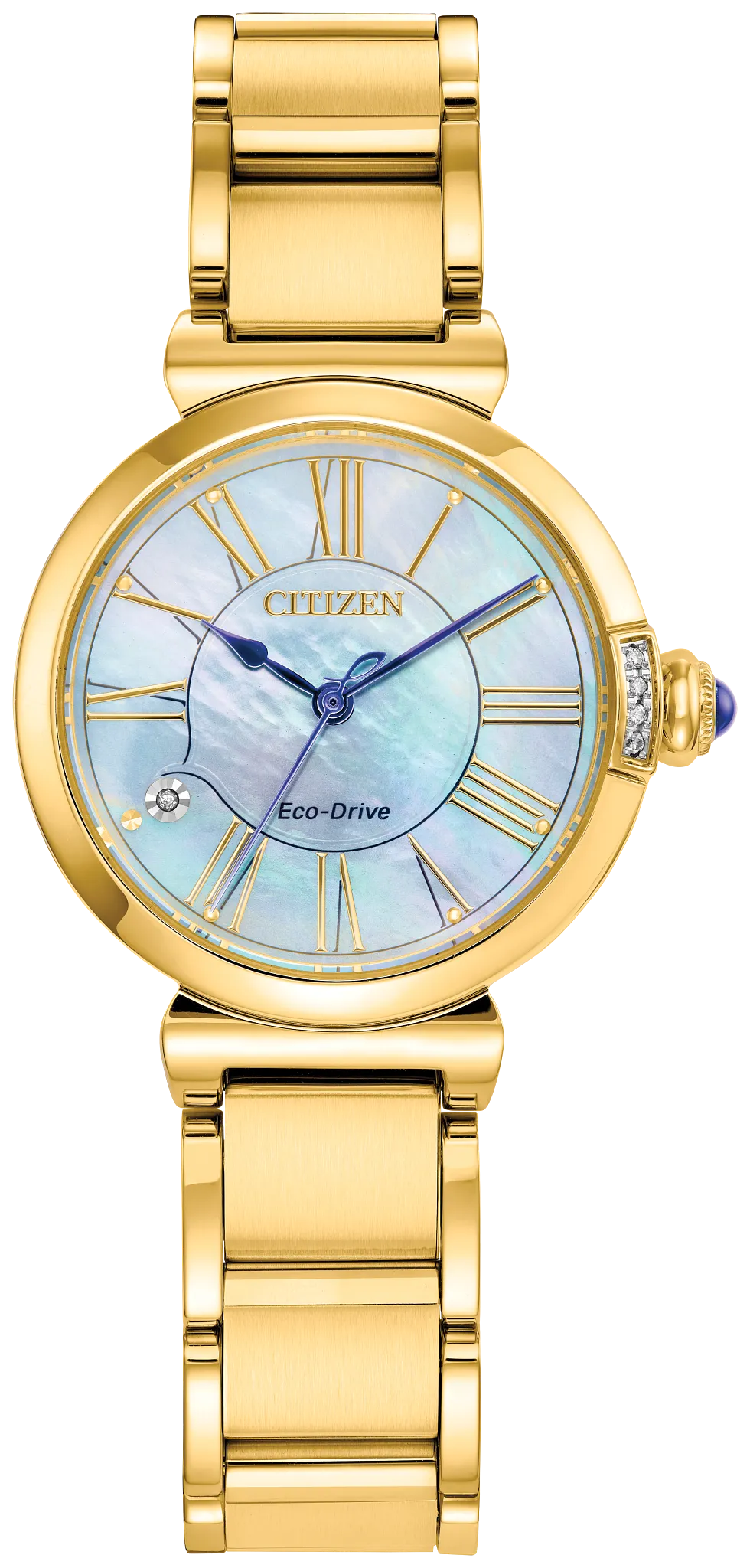 Citizen L Mae White Dial Stainless Steel Bracelet EM1062-57D | CITIZEN